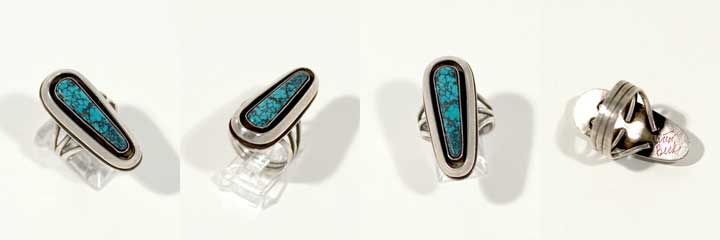 Victor Beck Lone Mountain turquoise ring