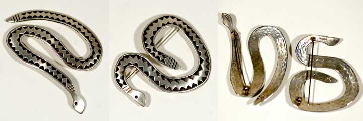 Cippy Crazyhorse snake pins