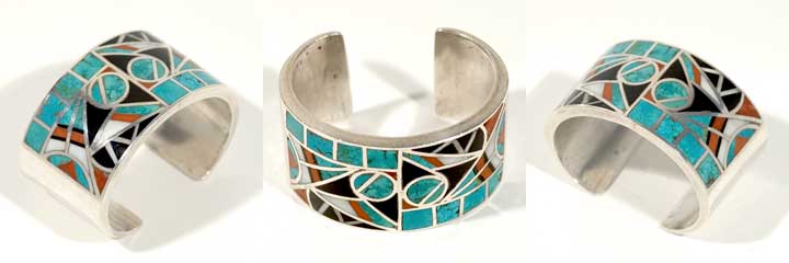 Dan Simplicio Zuni inlay bracelet