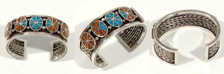 Zuni channel inlay bracelet